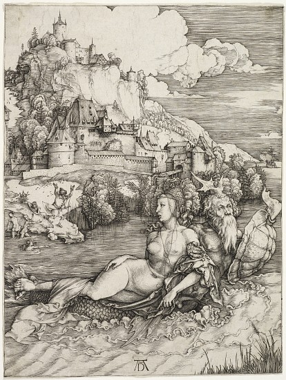 The Sea Monster, The Abduction of Amymone von Albrecht Dürer