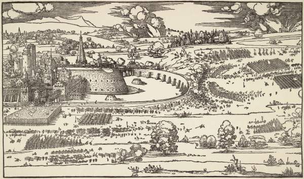 The Siege of a Citadel I / Dürer / 1527 von Albrecht Dürer