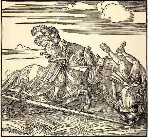 The Tournament / Dürer / c.1516 von Albrecht Dürer