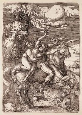 Die Entführung der Proserpina auf dem Einhorn (Version mit Rand) 1516