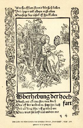Brant, Ship of Fools,Haughty Fool/Dürer
