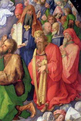 Landauer Altarpiece: King David, 1511 (panel) (detail of 68677) 19th