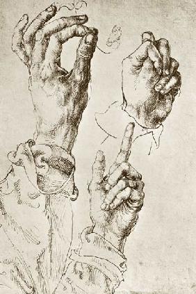 A.Dürer, Study of Three Hands / c.1490