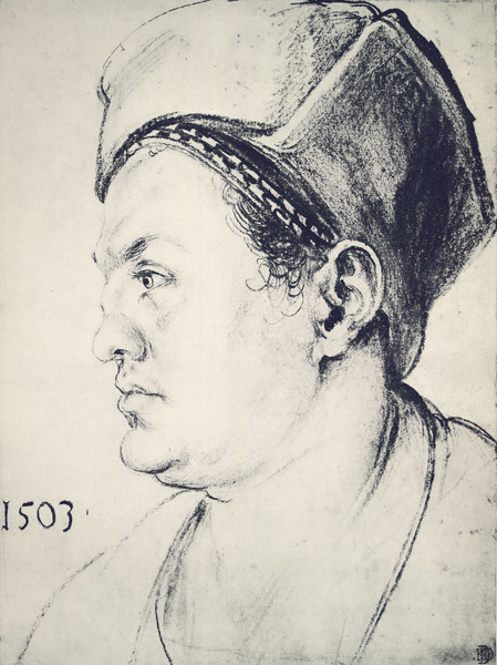 Willibald Pirckheimer / Draw.by Dürer von Albrecht Dürer