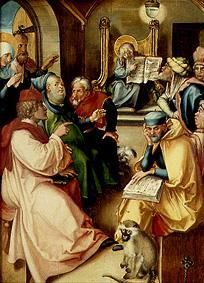 Der zwölfjährige Jesus im TempelAus dem Altar Die sieben Schmerzen Mariae von Albrecht Dürer