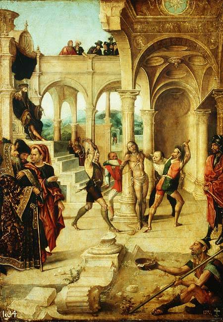 The Flagellation of Christ von Alejo Fernandez