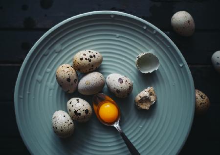 Eier auf einem Teller
