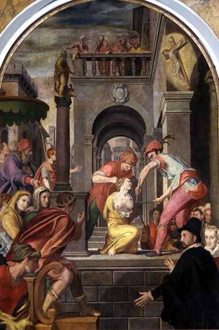 The Martyrdom of St. Agatha von Alessandro Allori