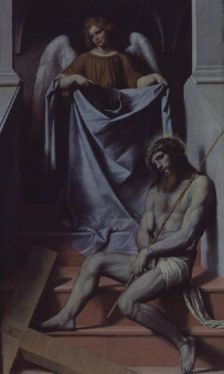 Christ and the Angel von Alessandro Bonvicino Moretto