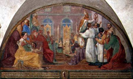 Pope Eugene IV Consecrating the convent of San Marco in 1442 von Alessandro Tiarini