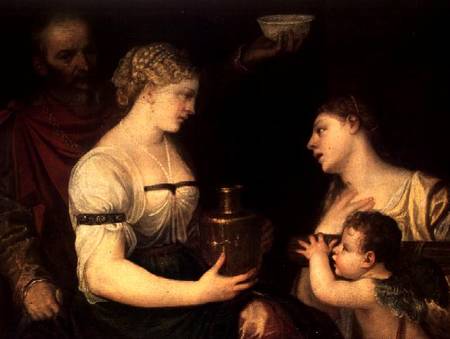 Allegory of Married life depicting the Gods Vesta, Hymen, Mars and Venus von Alessandro Varotari