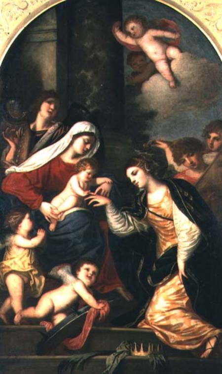 The Mystic Marriage of St. Catherine von Alessandro Varotari