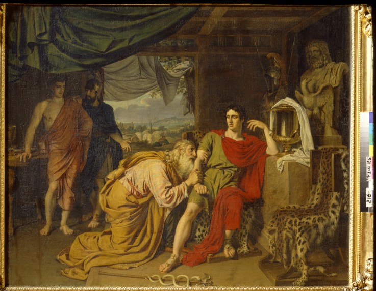 Priamos bittet Achilles um die Herausgabe der Leiche von Hektor von Alexander Andrejewitsch Iwanow