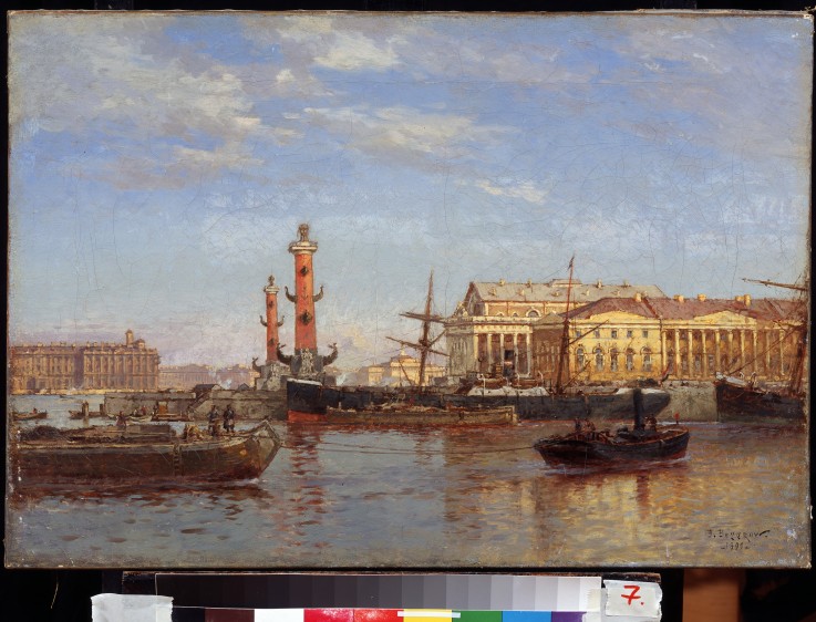 St. Petersburg von der Newa aus gesehen von Alexander Karlovich Beggrow