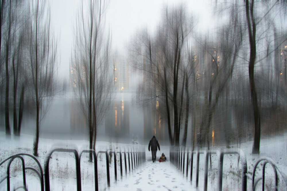 Winterabend von Alexander Kiyashko