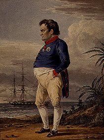 Napoleon auf der Insel Helena. um 1820