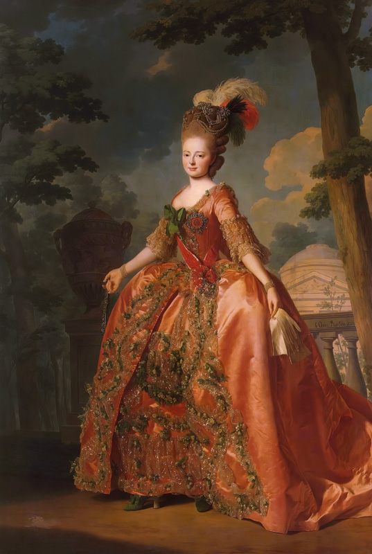 Porträt der Zarin Maria Feodorowna von Russland (Sophia Dorothea Prinzessin von Württemberg) von Alexander Roslin