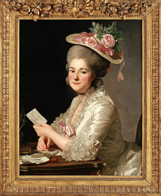 Porträt von Marie Emilie Cuivilliers, geb. Boucher von Alexander Roslin