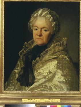 Porträt von Gräfin Ekaterina Andreiewna Tschernyschewa, geb. Uschakowa (1715-1779) 1776