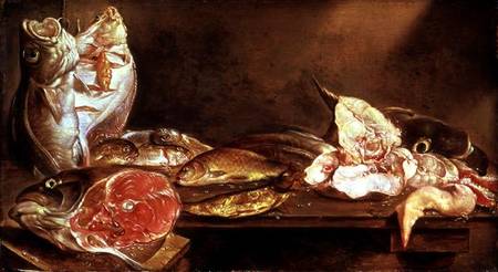 Still Life with Fish von Alexander van Adriaenssen