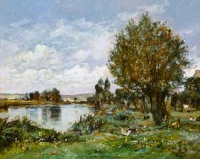 Rural river scene 1875