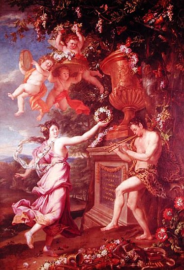 The Dance of a Nymph and a Satyr von Alexandre Ubelesqui