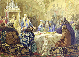 Beginn der russischen Kirchen-Dissidenz 1634 von Alexej Danilovich Kivschenko