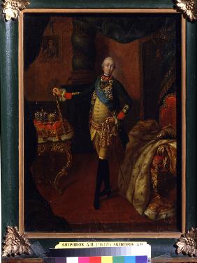 Porträt des Zaren Peter III. (1728-1762) 1762
