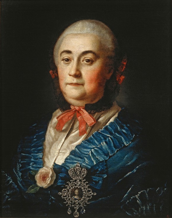 Porträt von Anastasia Ismajlowa (1703-1761) von Alexej Petrowitsch Antropow