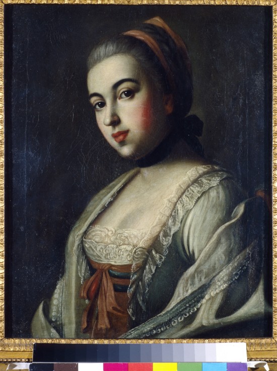 Porträt von Gräfin Anna Woronzowa (1743-1769) von Alexej Petrowitsch Antropow