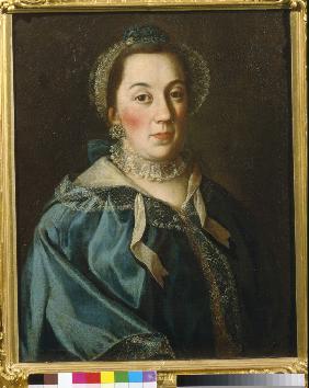 Porträt von Gräfin Jelisaweta Franzewna Buturliina 1763