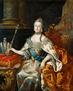 Porträt der Kaiserin Katharina II. (1729-1796) 1766
