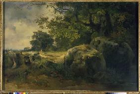 Landschaft in der Umgebung von Oranienbaum. 1854