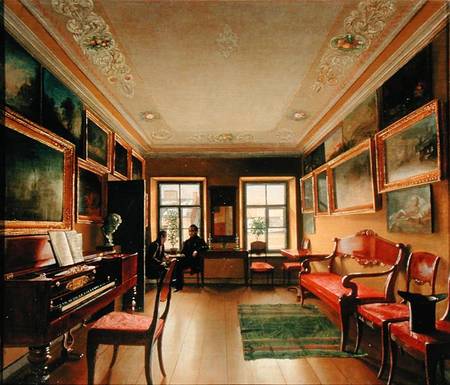 Interior of a Manor House von Alexej Wassiljewitsch Tyranow