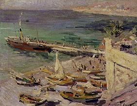 Dampferanlegestelle auf der Krim. 1913