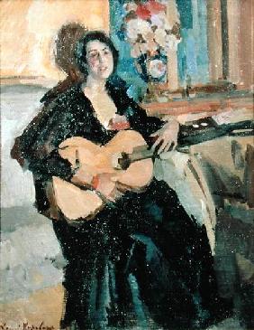 Lady with a Guitar 1911