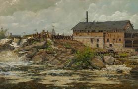 Farnhams Mill in St. Anthony Falls, Minneapolis 1888