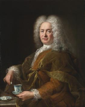 Bildnis eines Mannes mit einer Tasse Schokolade