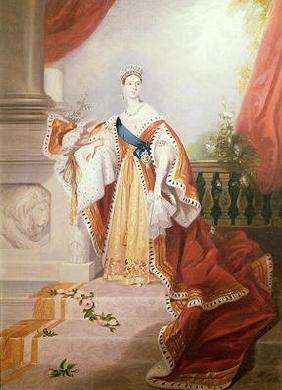 Portrait of Queen Victoria in Coronation Robes 1577