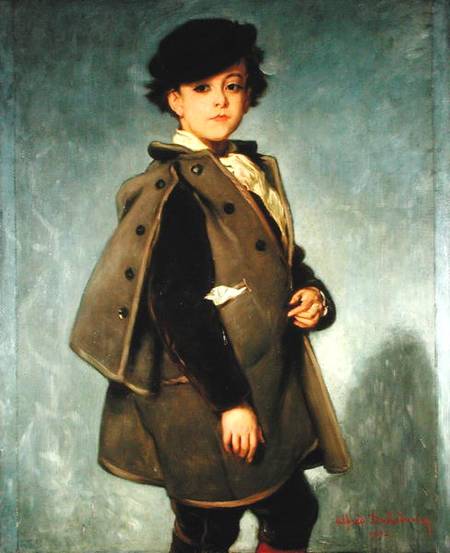 Edmond Dehodencq (1860-87) wearing an Inverness cape von Alfred Dehodencq