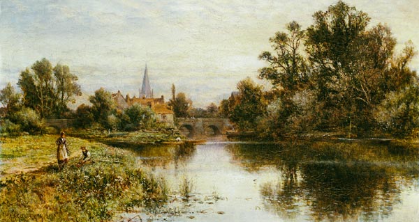 The Thames at Marlow von Alfred I Glendening