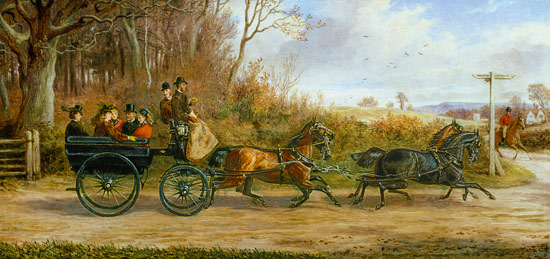 A Brake and Four going to a Meet von Alfred Sheldon-Williams