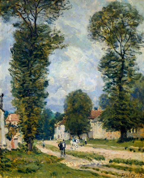 Weg nach Versailles, Louveciennes von Alfred Sisley