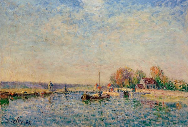 A.Sisley, Canal du Loing von Alfred Sisley