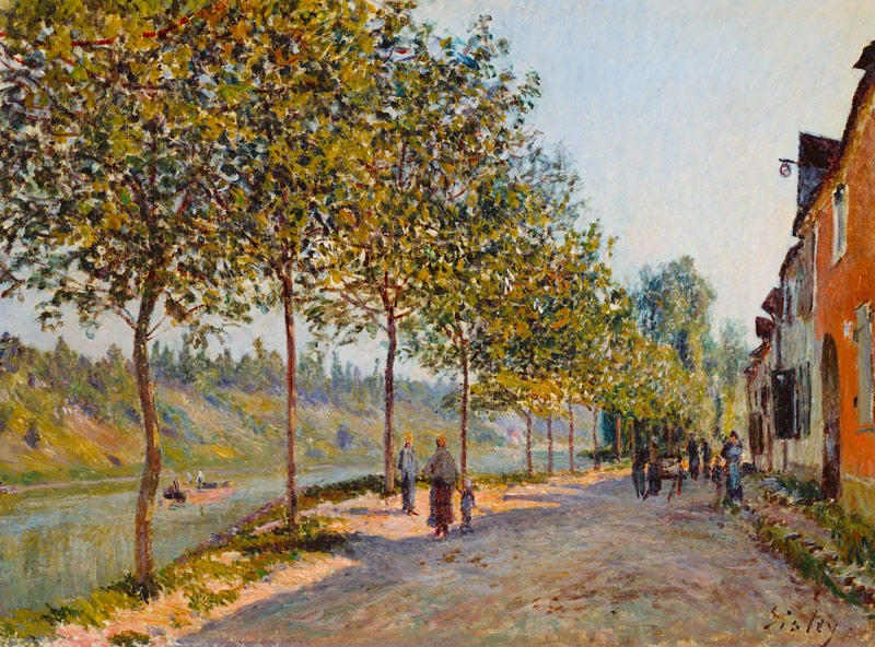Junimorgen in Saint-Mammès von Alfred Sisley