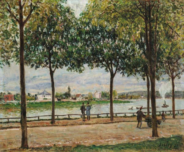 Les Promenade des Marronniers, St Cloud von Alfred Sisley