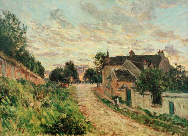 A.Sisley, Un chemin à Louvecienne von Alfred Sisley
