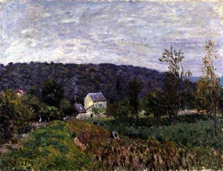 Autumn Evening on the Outskirts of Paris von Alfred Sisley