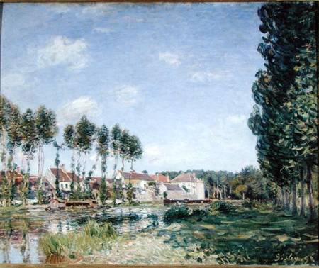 Banks of the Loing, Moret von Alfred Sisley