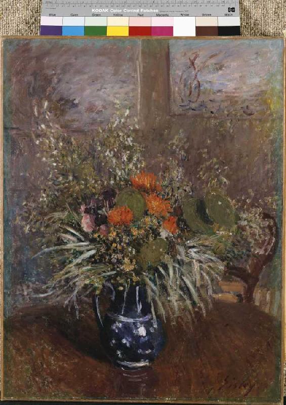Ein Blumenstrauß von Alfred Sisley